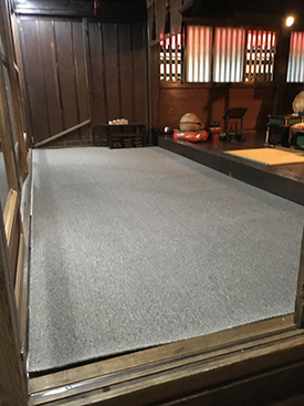 お堂の床工事